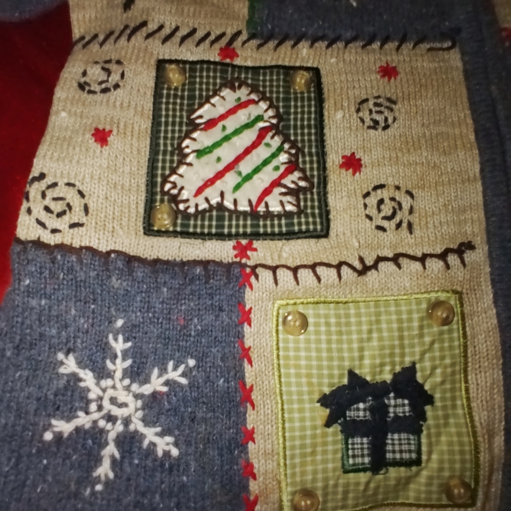 Basic Editions Holiday Sweater M - image 2